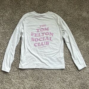 The tom felton social club long sleeve shirt size large